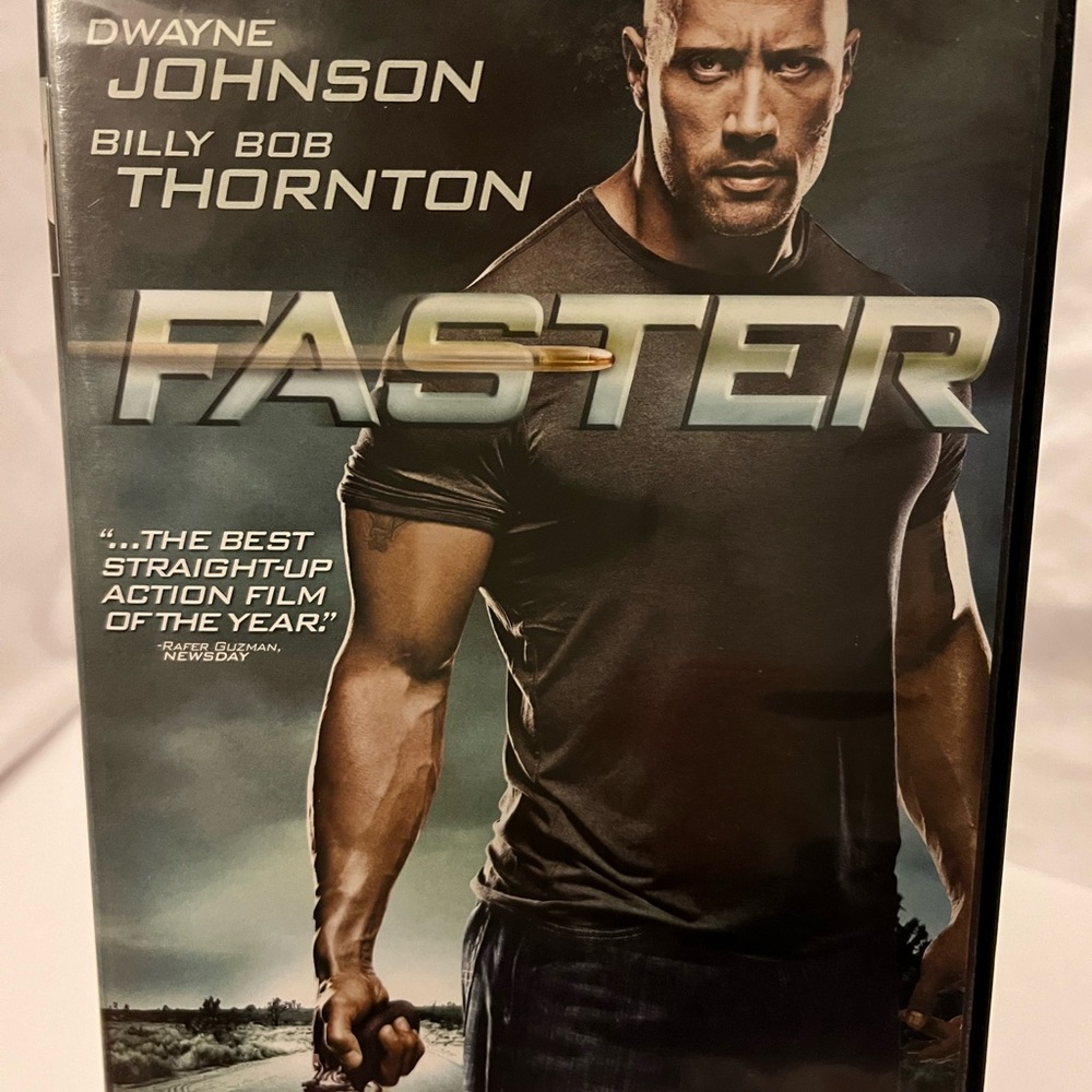 5/$15, DVD “Faster” starring Dwayne Johnson & Billy Bob Thornton